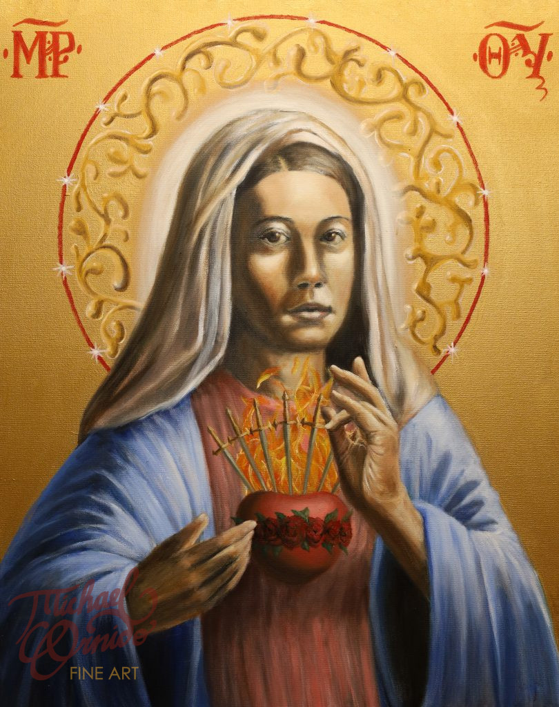 Mother Mary, 36" by 24", oil on canvas (SOLD)