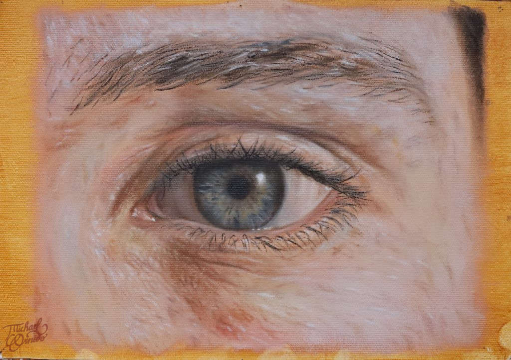 eye practice, oil on canvas, 2024